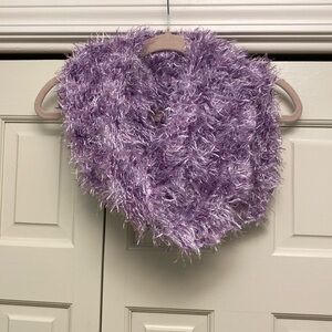 Handmade Fuzzy Purple Toned Scarf